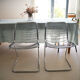 Lot 2 chaises métal chromé Gastone Rinaldi