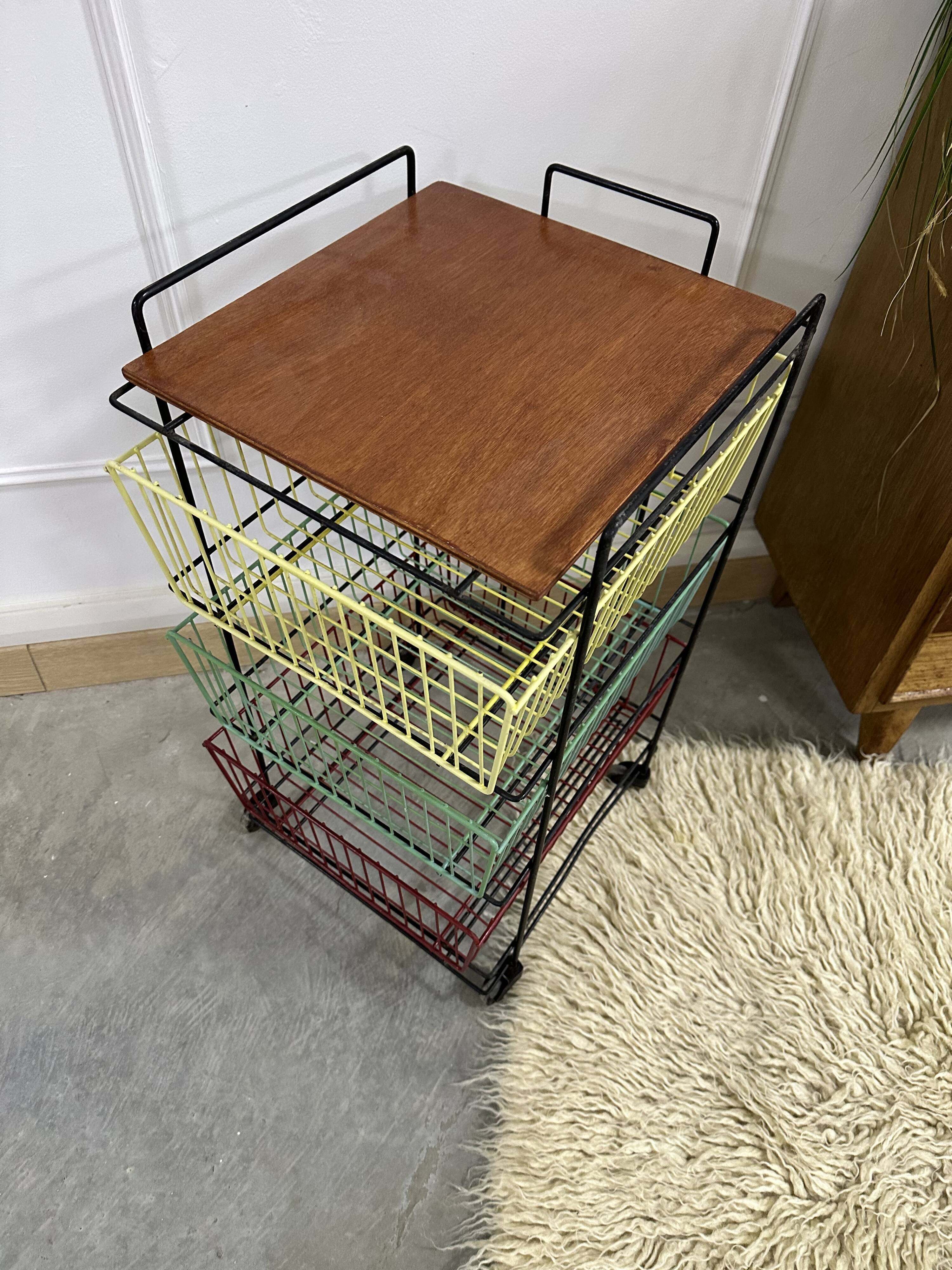 Metal furniture with 50's baskets