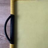 Black and yellow vintage serving tray