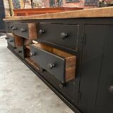 Old piece of furniture transformed into a TV stand