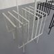 Steel magazine or record racks, 1960s, set of 2