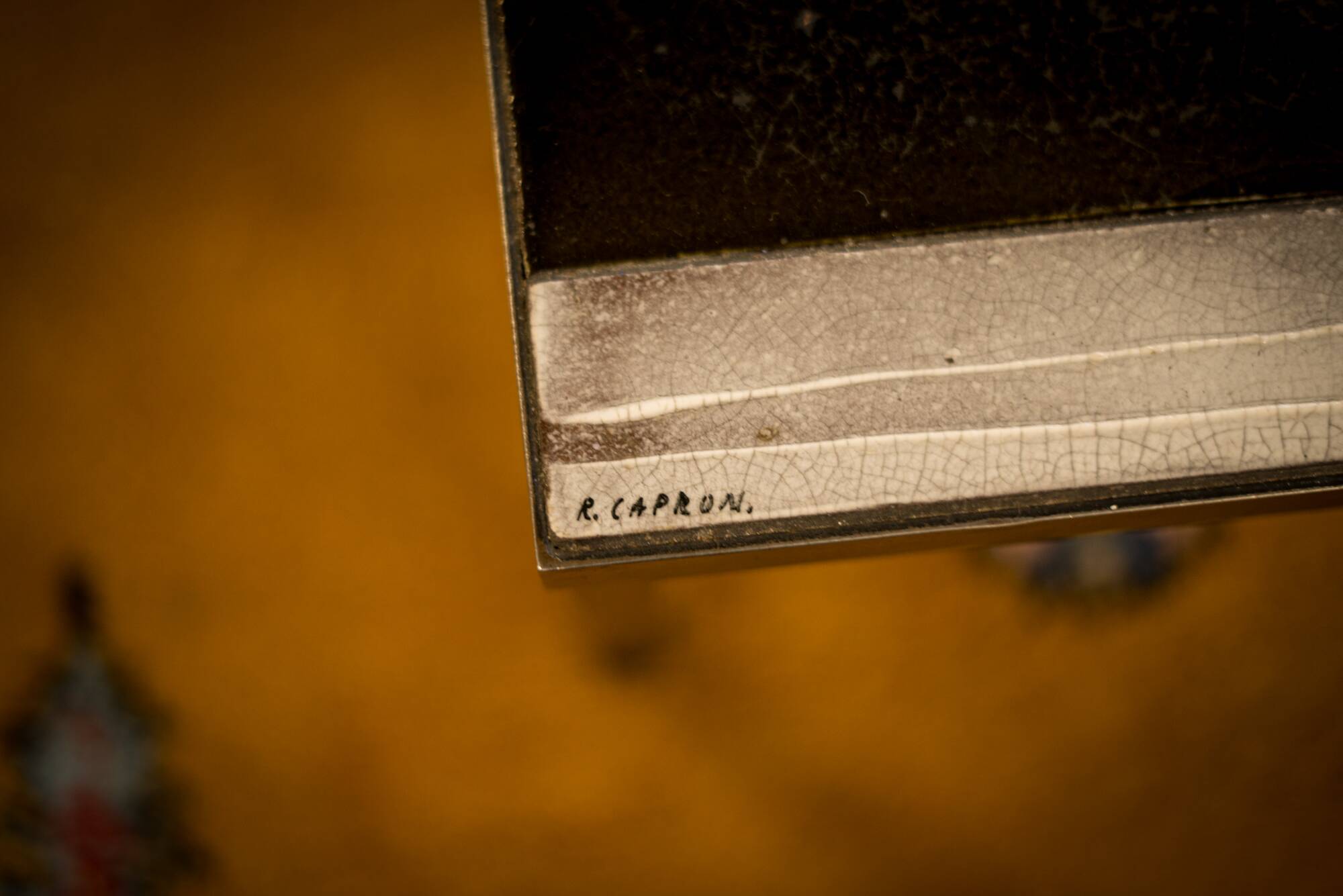 Rectangular coffee table model Soleil by Roger Capron