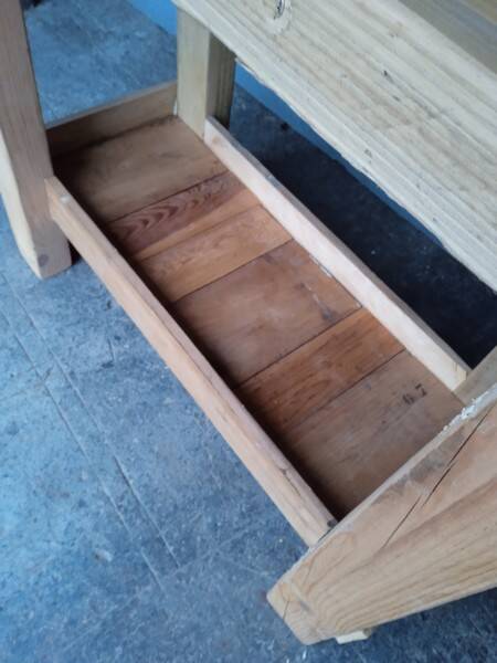 Workbench 120cm old solid wood