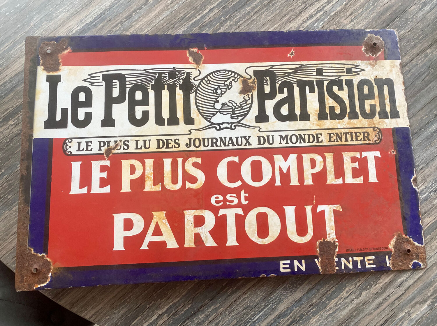 Enameled Plaque “The Little Parisian”