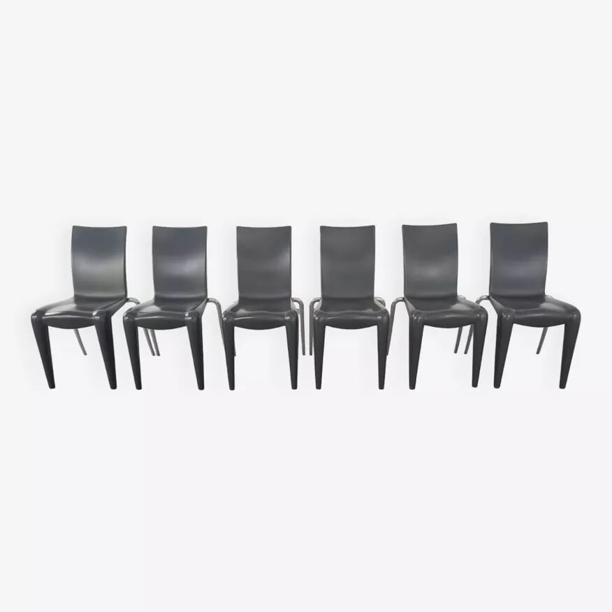 Set of 6 Louis 20 chairs, 90s design by Philippe Starck for Vitra