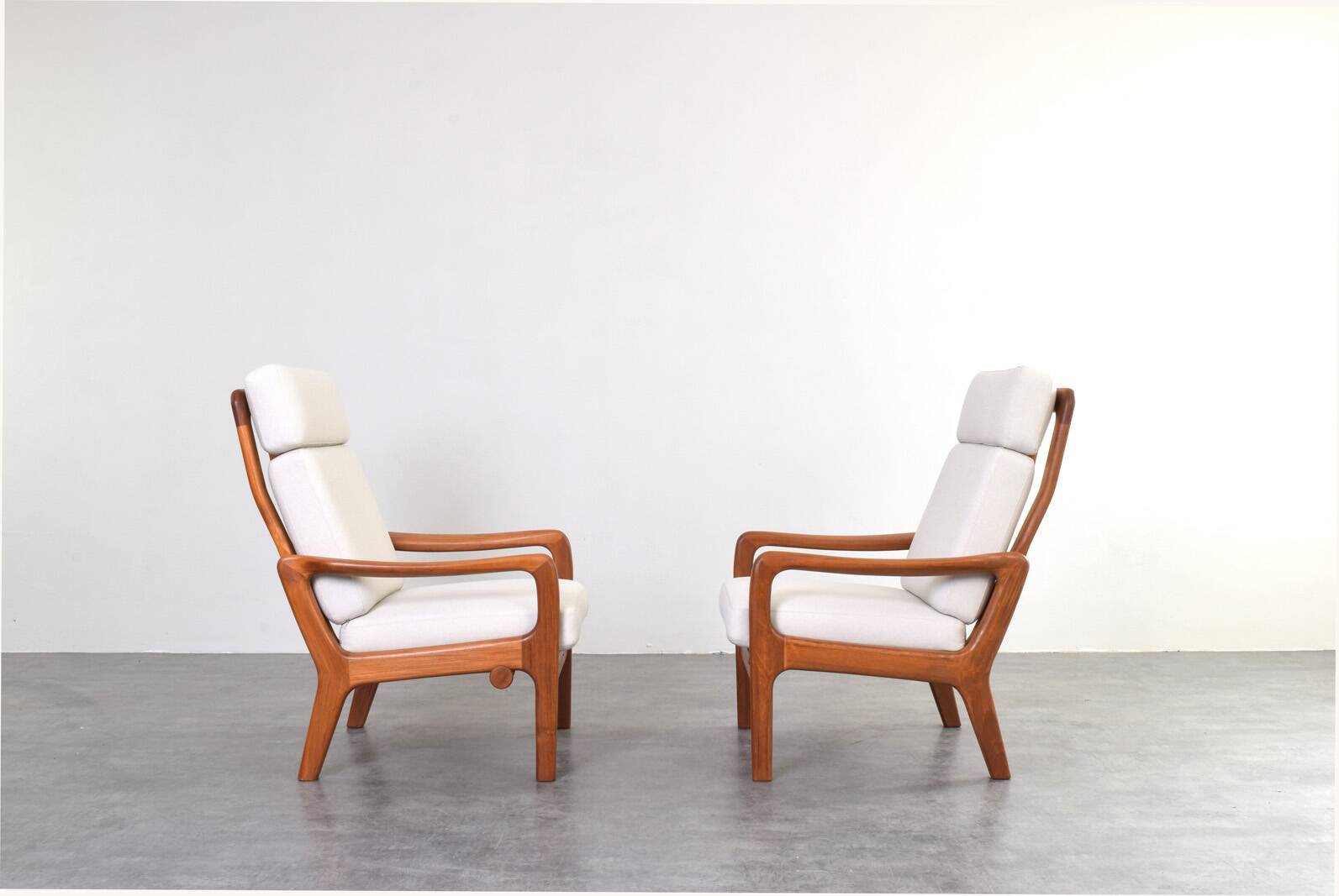 Mid-Century Danish Teak Lounge Chairs by Juul Kristensen, 1960s, Set of 2