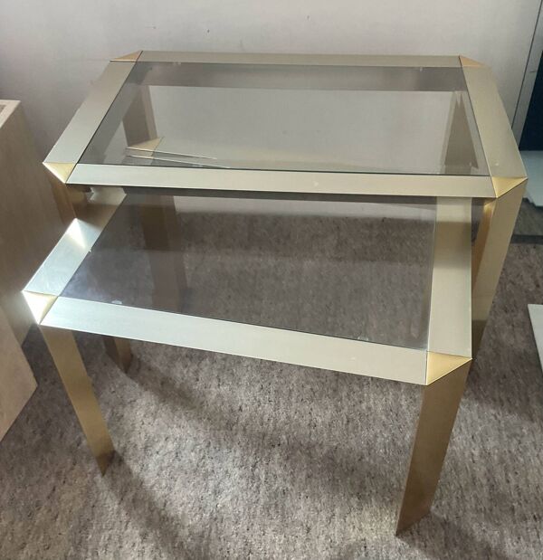 Duo de tables gigognes des années 70