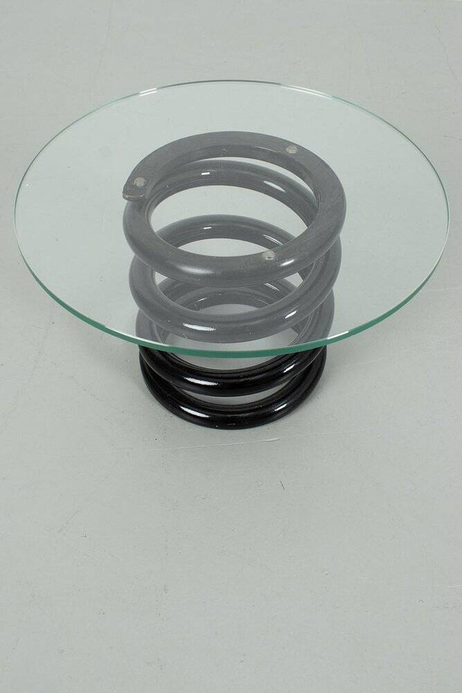 Table d'appoint avec plateau en verre