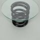 Table d'appoint avec plateau en verre