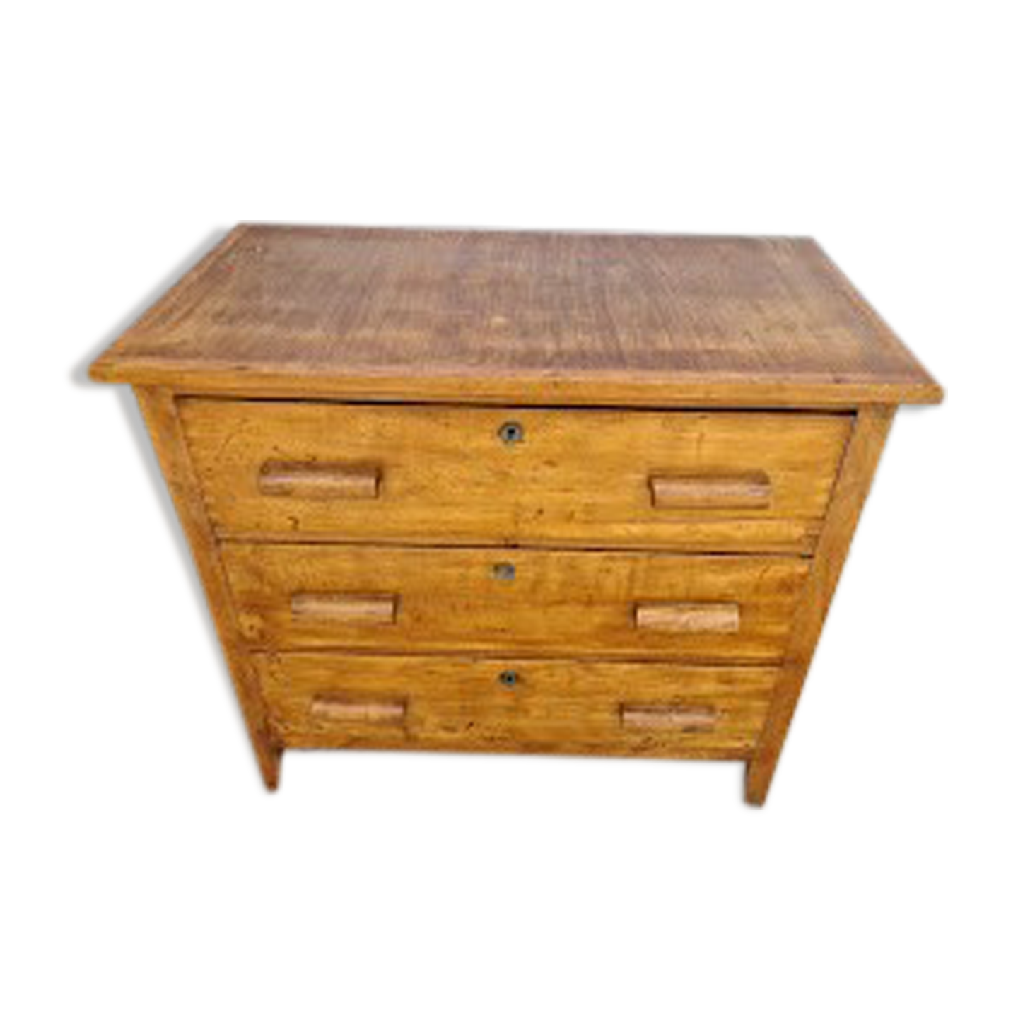 Antique solid wood chest of drawers 1940/1945