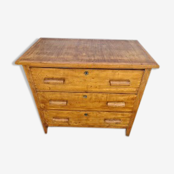 Antique solid wood chest of drawers 1940/1945