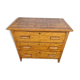 Antique solid wood chest of drawers 1940/1945