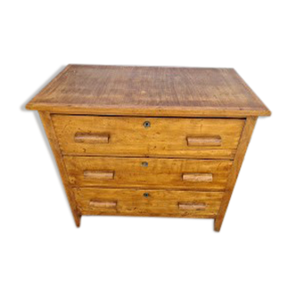 Antique solid wood chest of drawers 1940/1945