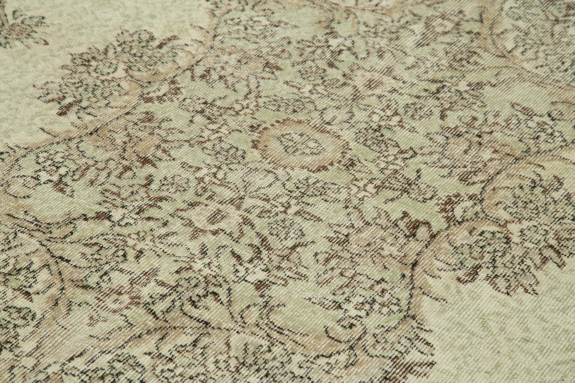 Handwoven anatolian beige rug 202 cm x 312 cm