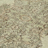Handwoven anatolian beige rug 202 cm x 312 cm