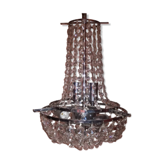 70's chrome chandelier