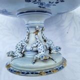 Coupe compotier Longwy Chinois XIXe salamandres