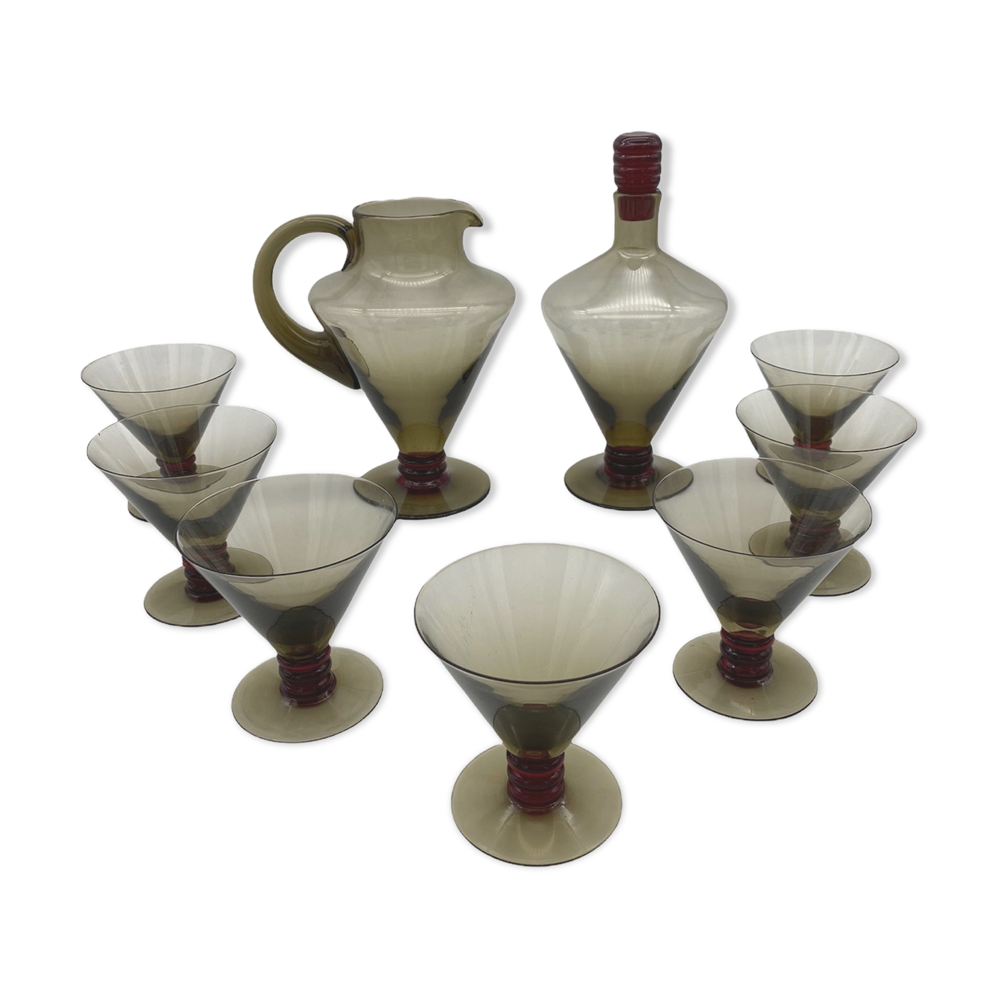 Vintage cocktail service