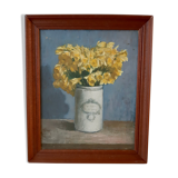 Painting bouquet of daffodil flowers 20s