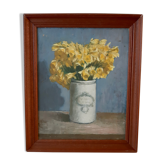 Painting bouquet of daffodil flowers 20s