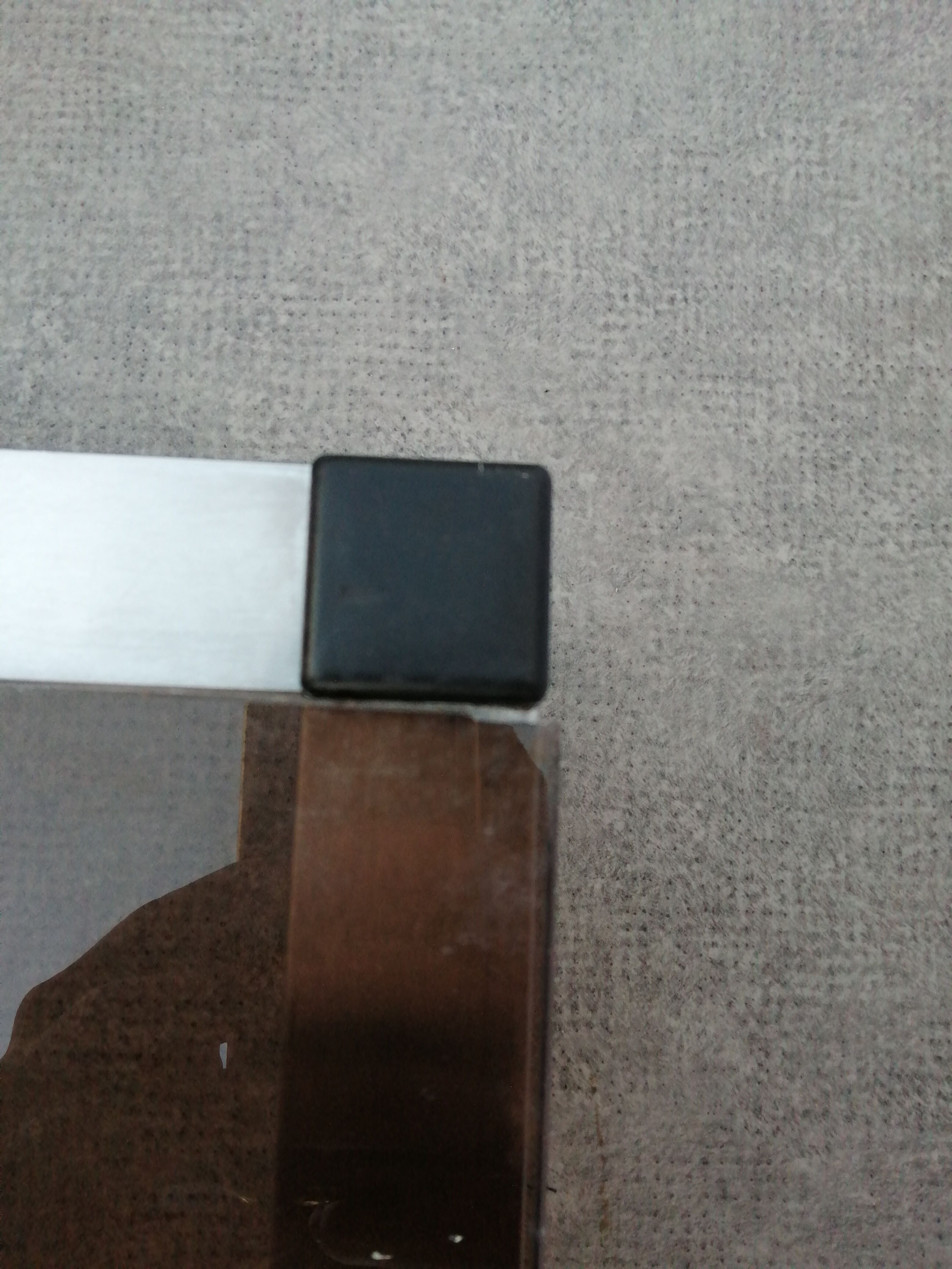 Coffee table smoked glass and aluminum, 1970