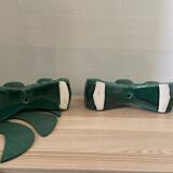 Pair of art deco candle holders