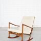 Rocking chair, model 650-15, by Ib Kofod-Larsen for Chr. Linneberg
