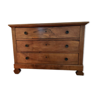 Chest of drawers 3 drawers walnut