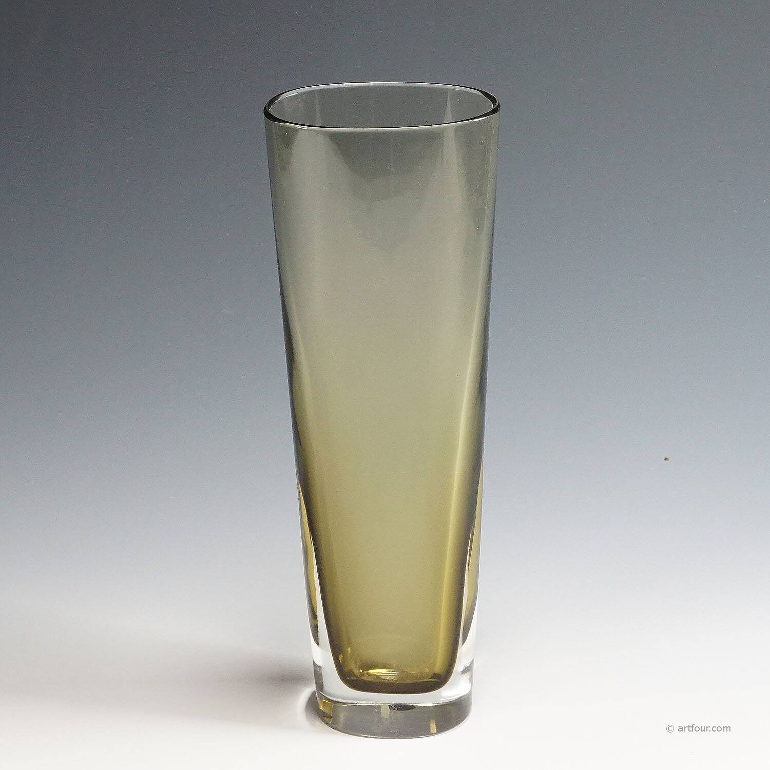 Flavio Poli for Seguso Sommerso Vase Murano circa 1960