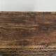 Richly carved English oak chest of drawers from the 18th century