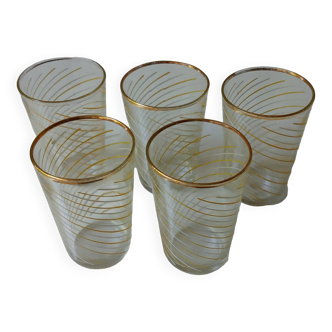 Five 50s glasses