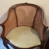 Office chair Louis XV canné 19e