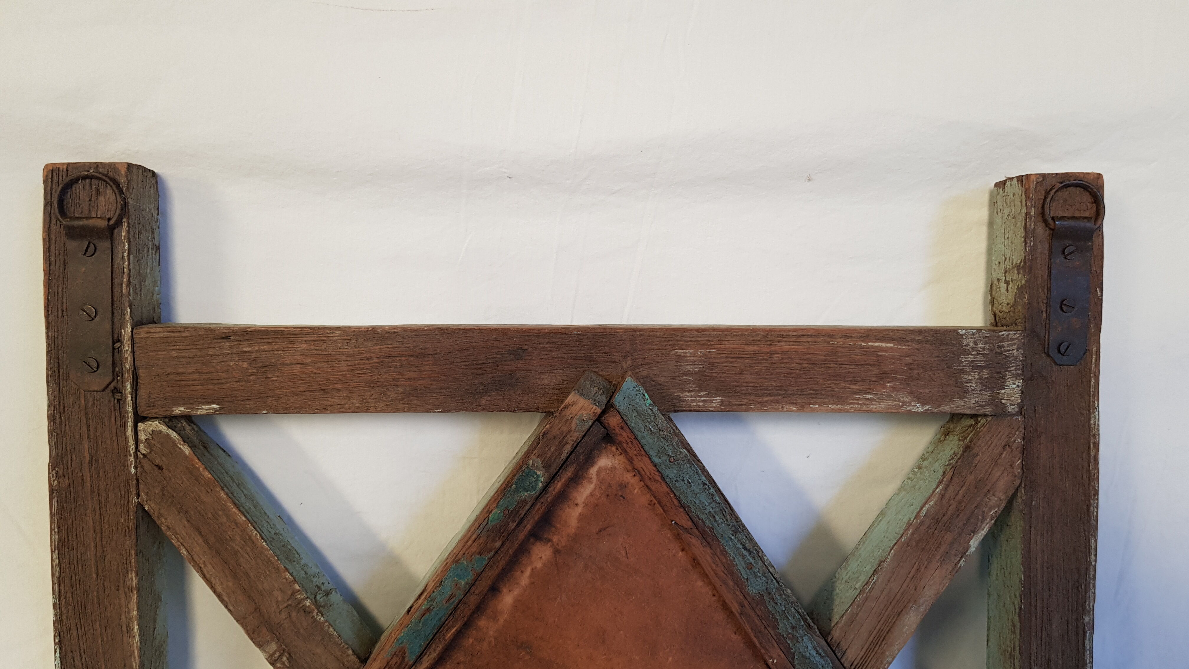 Mirror claustras in Burmese teak 49x80cm