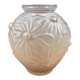 Vase "Dahlias" Etling – frosted moulded glass Art Deco