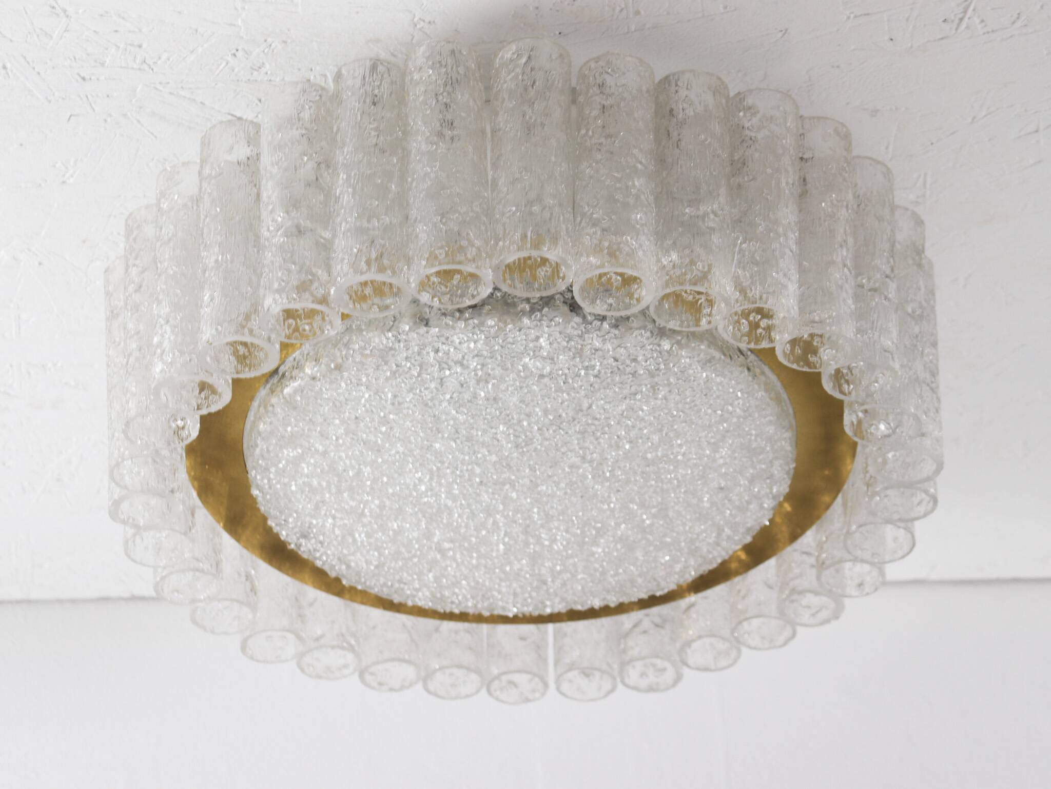 Mid Century Deckenlampe von Doria Leuchten, Deutschland, 1970er Jahre