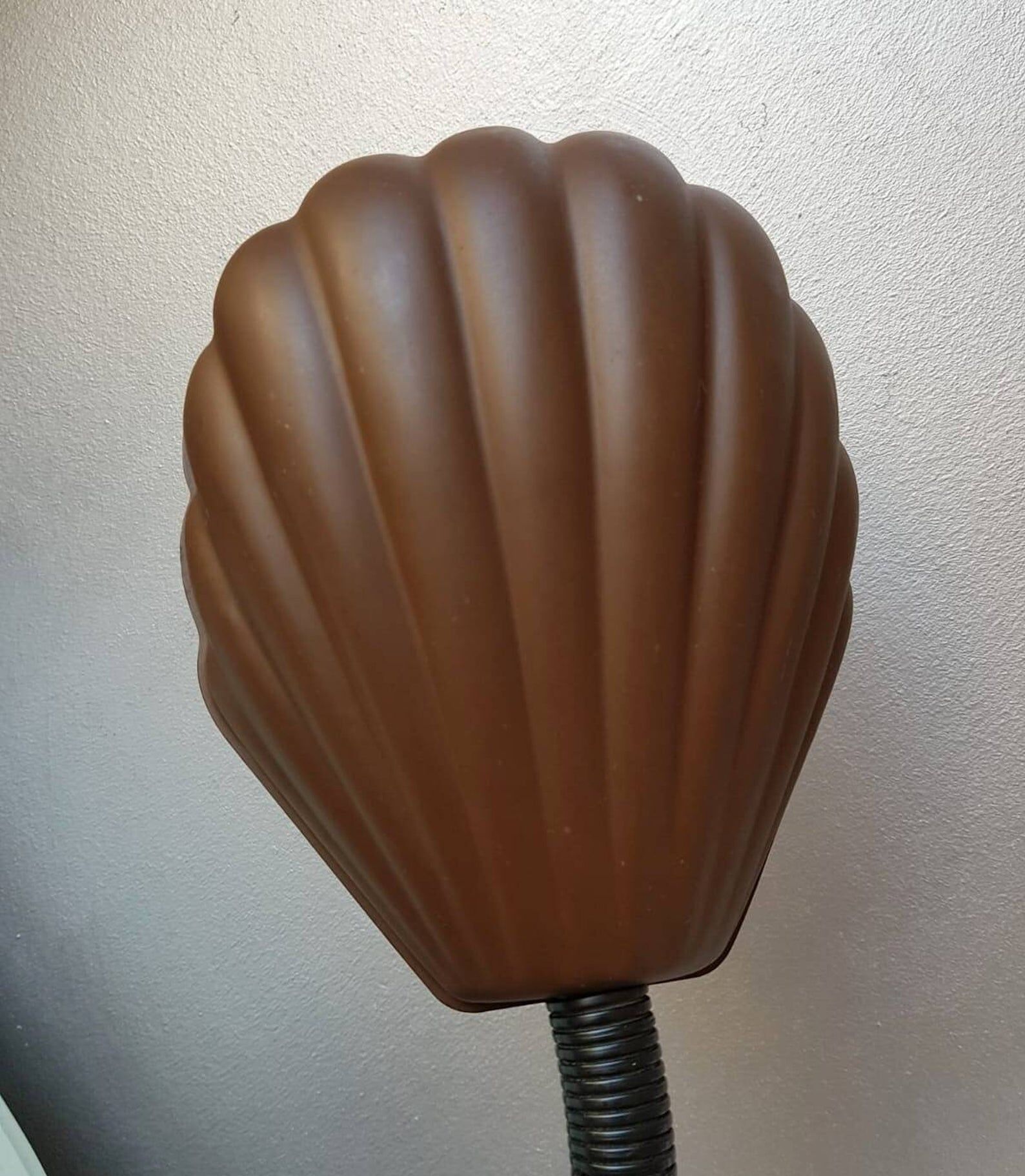 Vintage desk lamp in 1970s brown metal shell