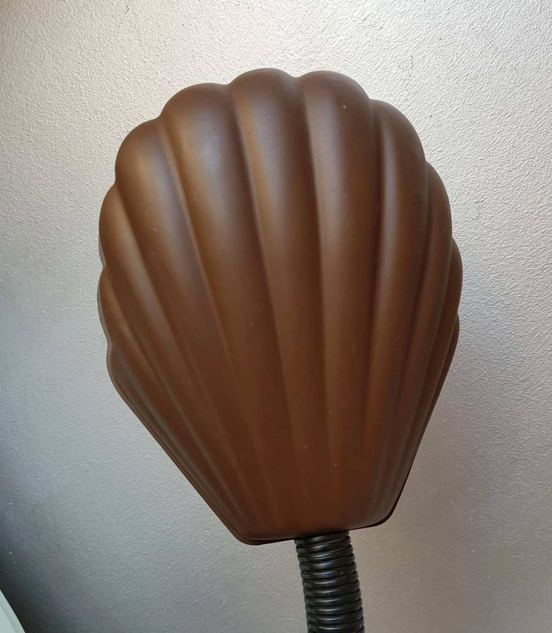 Vintage desk lamp in 1970s brown metal shell