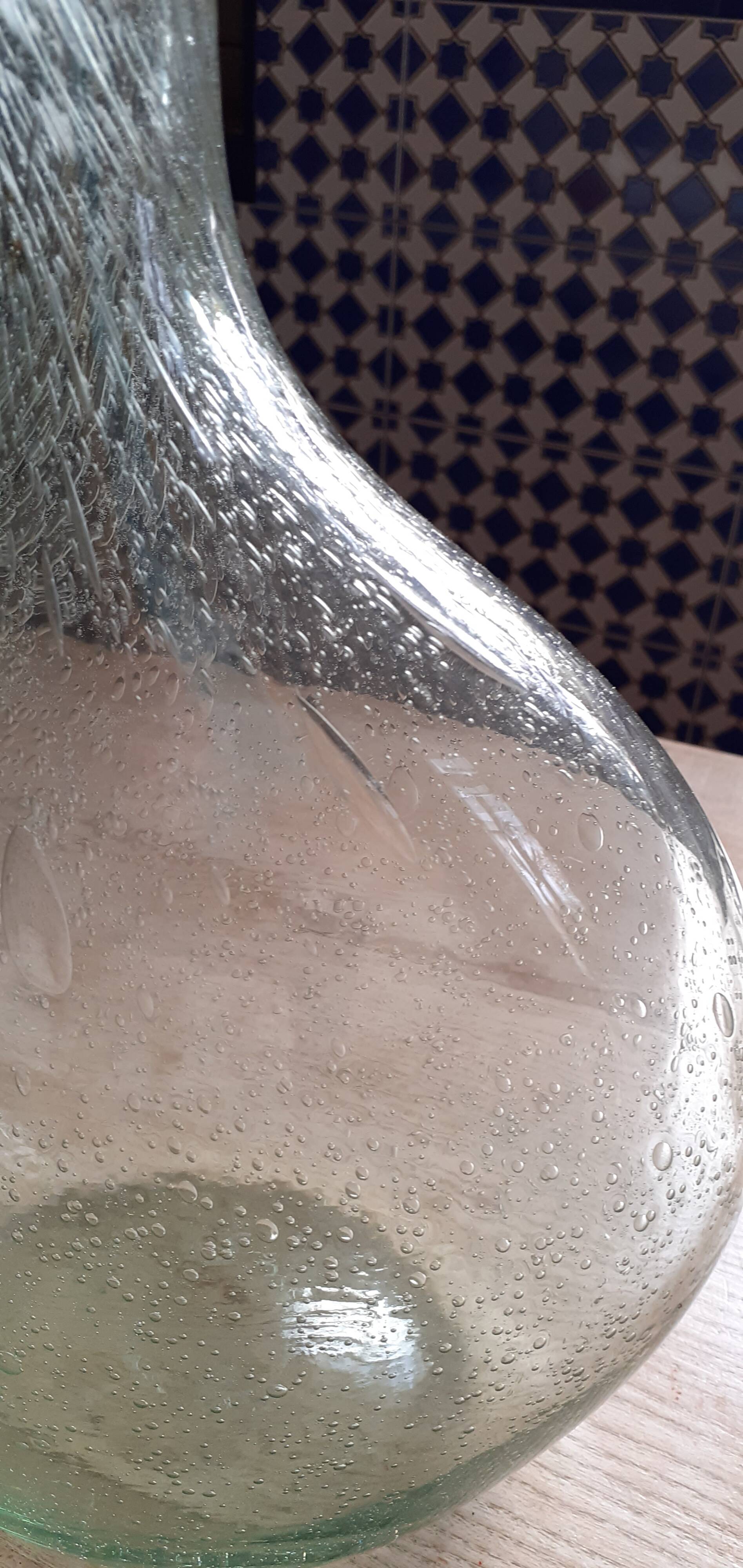 Biot old chestnut glass bottle