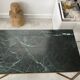Green marble and brass coffee table