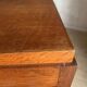 Vintage oak curtain filing cabinet