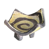 Ashtray in raku, circa 1990/2000