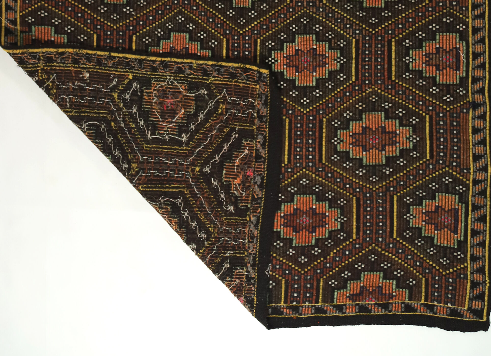 Anatolian handmade kilim rug 323 cm x 196 cm