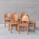 Ensemble de huit chaises de salle à manger