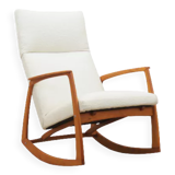 Beech rocking armchair, Danish design, 1970s, Denmark