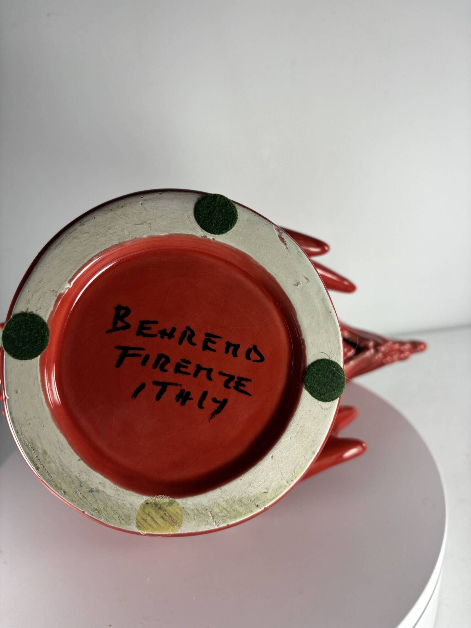 Vintage Behrend ceramic hen, 1960s, Italy, XL