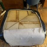 TOGO BLACK LEATHER corner armchair