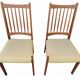 Renovated vintage 1960s teak Scandinavian chairs
