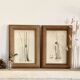 Duo cadres en pin, vitres recentes