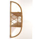 2 tier rattan shelf from the 1960s-1970s.