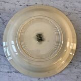 Salad bowl / hollow dish Saint Amand / Céranord hand-painted pink and blue flowers, 1940s